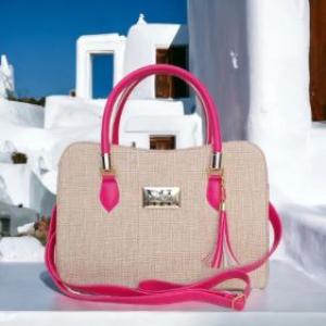 Bolsa Feminina Grande Castelo Palace Palha Tote, Ombro e Transversal