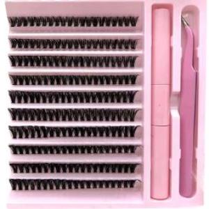 Conjunto De Cílios Lisos Casuais Naturalmente Encaracolados Cílios Postiços De Cor Natural