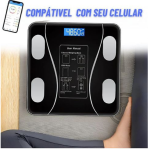 Balança Digital de Bioimpedância Bluetooth – 180kg – App Android e iOS