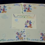 Papel de Carta Mickey e Minnie Amarelo