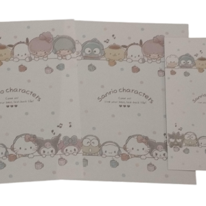 Papel de Carta Sanrio Characters Branco