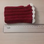 Luvas sem dedo SK em crochê - Vermelha